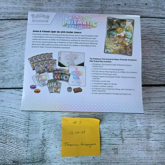 Pokémon Prismatic Evolutions ETB Elite Trainer Box Factory Sealed Dollar General - Picture 3 of 7